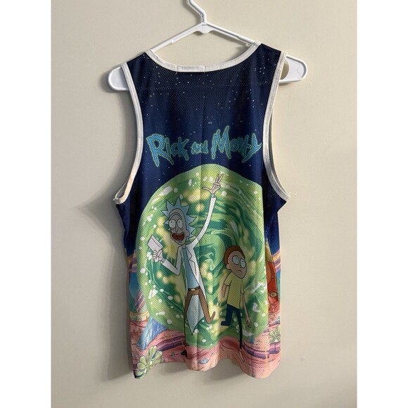 Yeezzi Rick and Morty Hoodie Colorful Print, Graphic Jersey, Size S/M - Picture 3 of 9